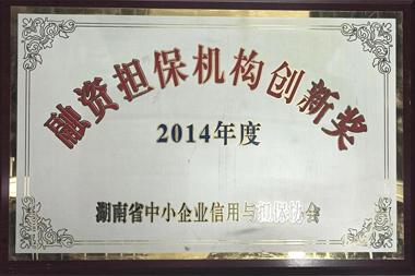 2014年度融资担保机构创新奖